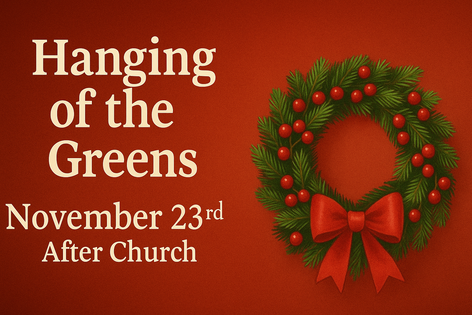 hanging of the greens